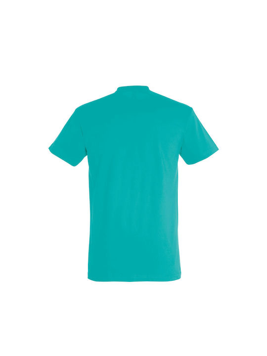 Tricou Unisex "Inima CPU" Albastru Caraibian