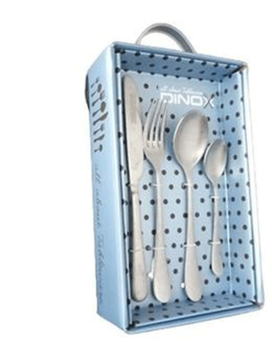 Dinox 60-Piece Stainless Steel 18/10 Silver Cutlery Set