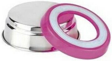 Croci Metallisch Schalen Futter & Wasser für Hund & Katze auf Basis von 200ml in Fuchsia Farbe