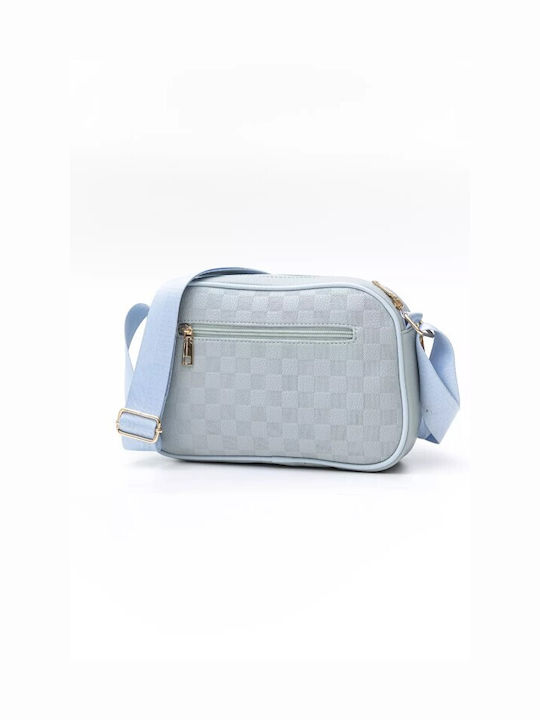 Fragola Damen Tasche Crossbody Light Blue Chess