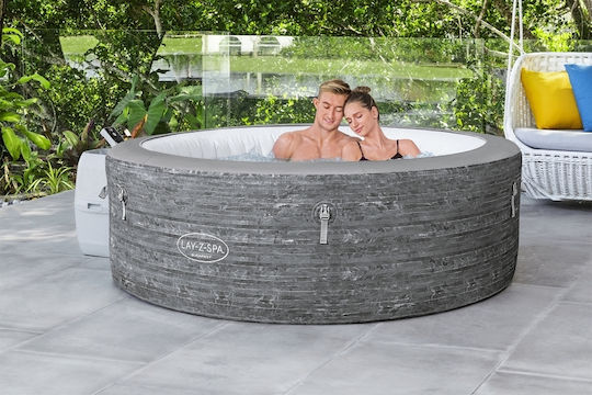 Lay-Z-Spa Round Inflatable Swimming Pool with Hydromassage 196x66cm
