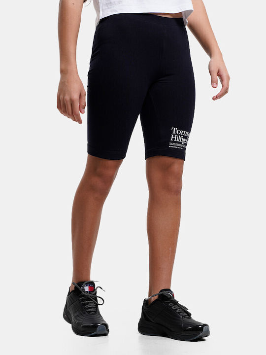 Kids Leggings Sports Cycling Short Navy Blue