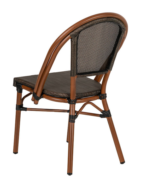Outdoor-Stuhl Bamboo Dalila Braun 50x56x86εκ.