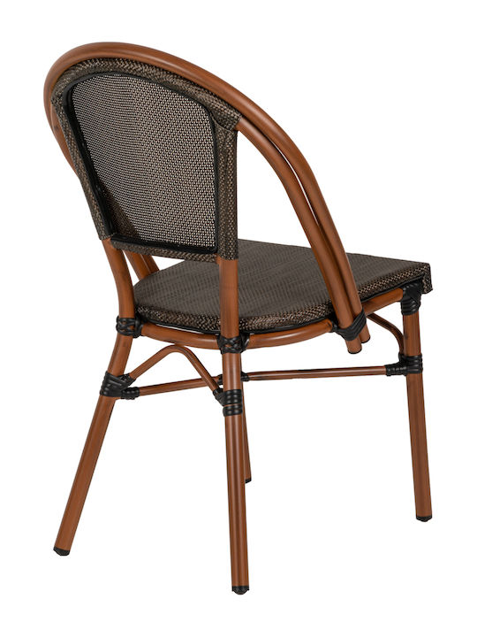 Outdoor-Stuhl Bamboo Dalila Braun 50x56x86εκ.