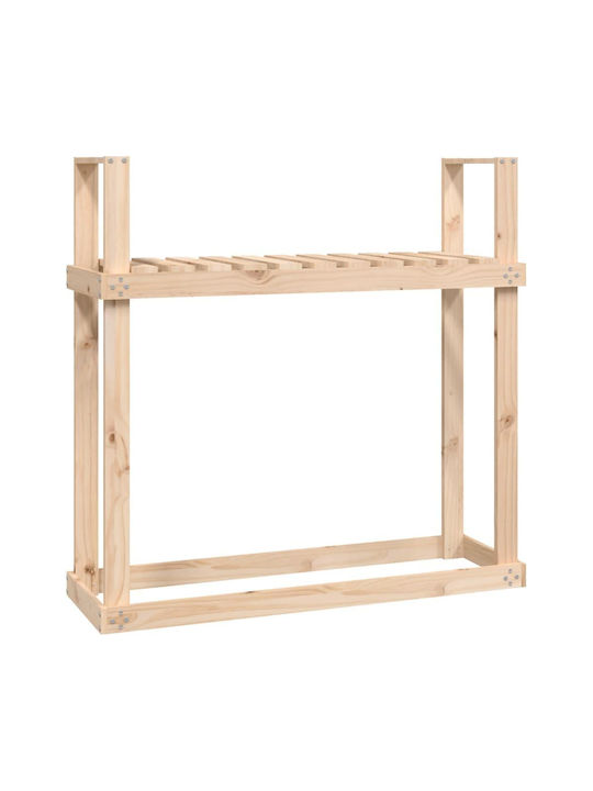 vidaXL Hölzernes Box Holzlagerung 110x35x108.5cm Beige