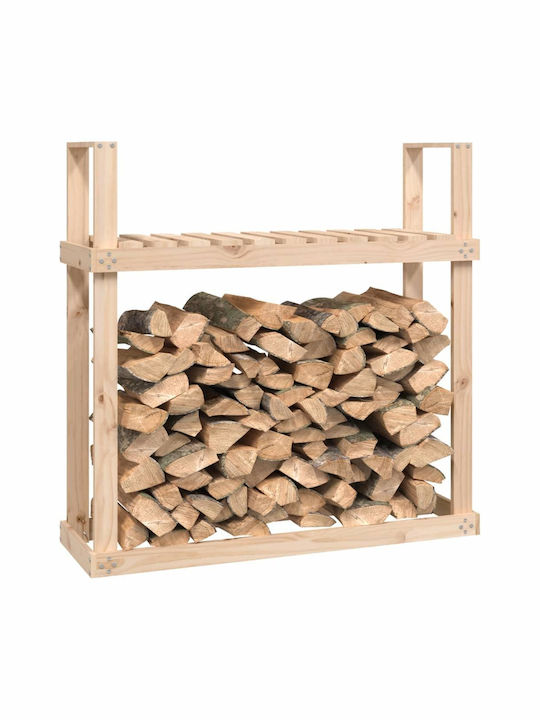 vidaXL Wooden Box Wood Storage 110x35x108.5cm Beige