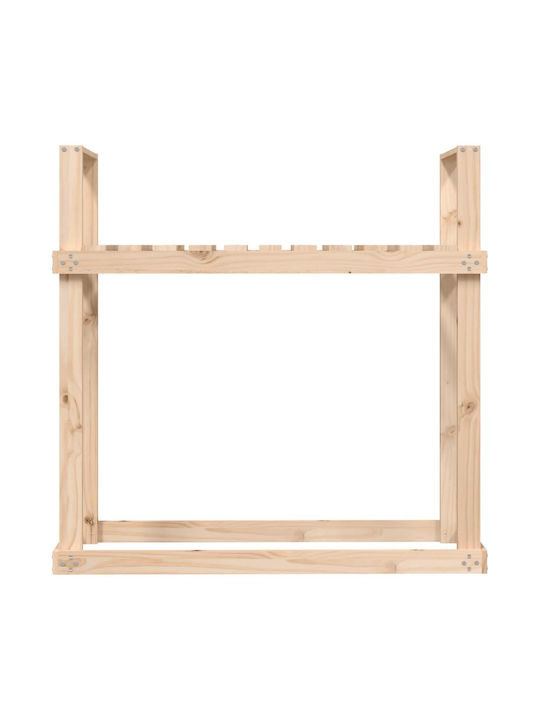 vidaXL Wooden Box Wood Storage 110x35x108.5cm Beige