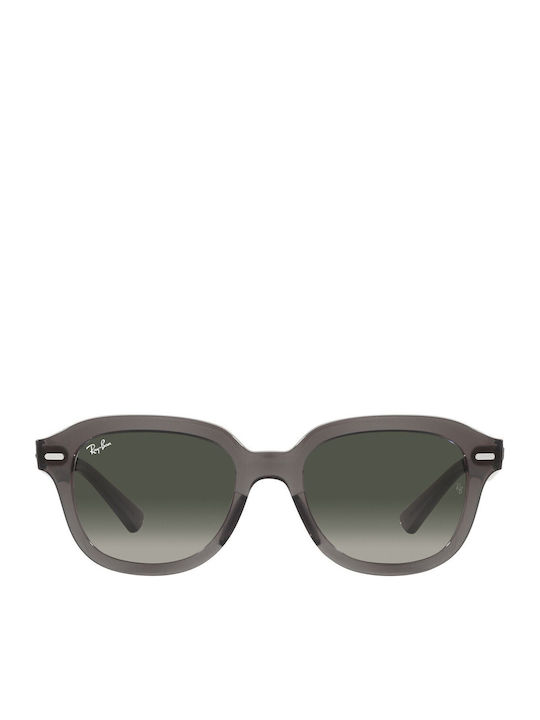 Ray Ban Erik Γυαλιά Ηλίου Γκρι με Κοκκάλινο Σκελετό