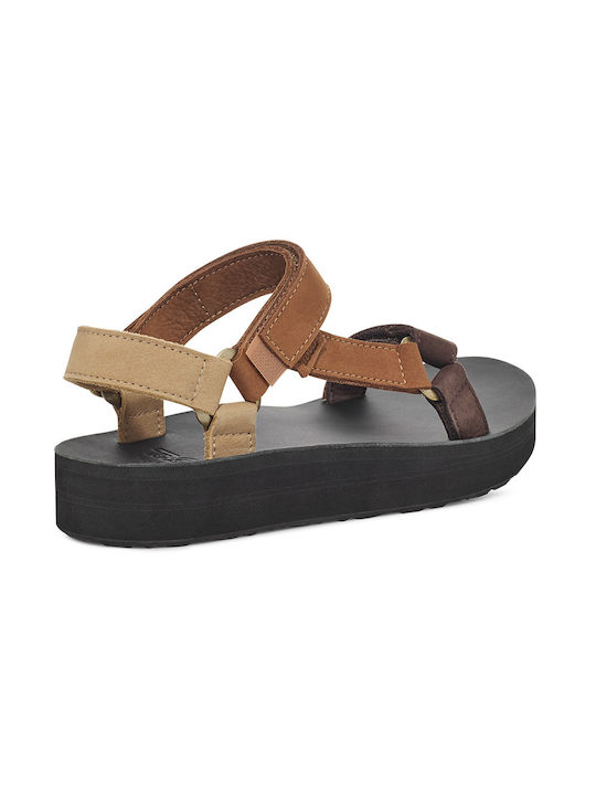 Teva Leather Women's Sandals Brown