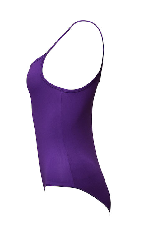 Lingerie Spaghetti Strap Bodysuit Purple
