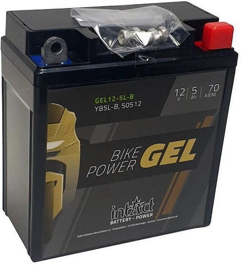 Intact GEL Motorcycle Battery with Capacity 5Ah