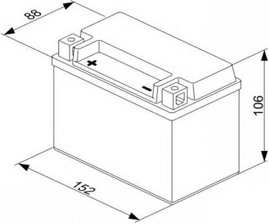 Power Batteries Baterie Motocicleta YTX9-BS 135A cu Capacitatea 8Ah