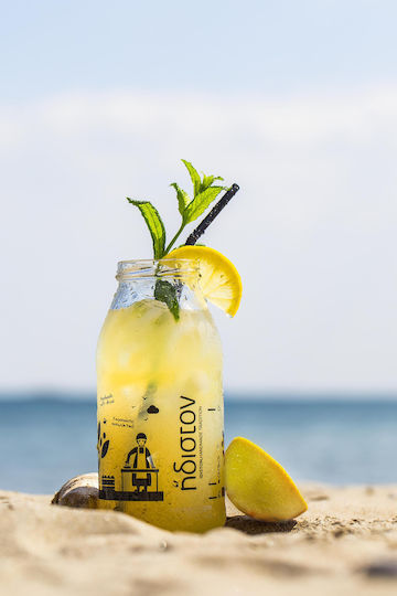 Ιdiston Lemonade Concentrated Non-Carbonated & Sugar-Free in Glass Bottle 750ml