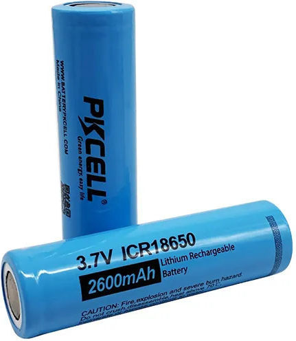 Pkcell ICR18650 Επαναφορτιζόμενη Μπαταρία Li-ion 2600mAh 3.7V 1τμχ