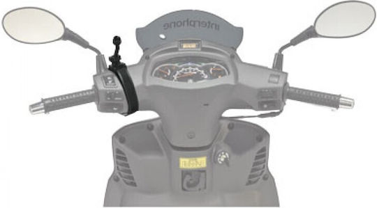 Interphone Motorcycle GPS Mount with Case 4.3 for Steering Wheel