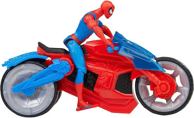 Φigură de acțiune Spider-Man Spider-Man Web Blast Cycle pentru copii de 4+ ani 10cm cm