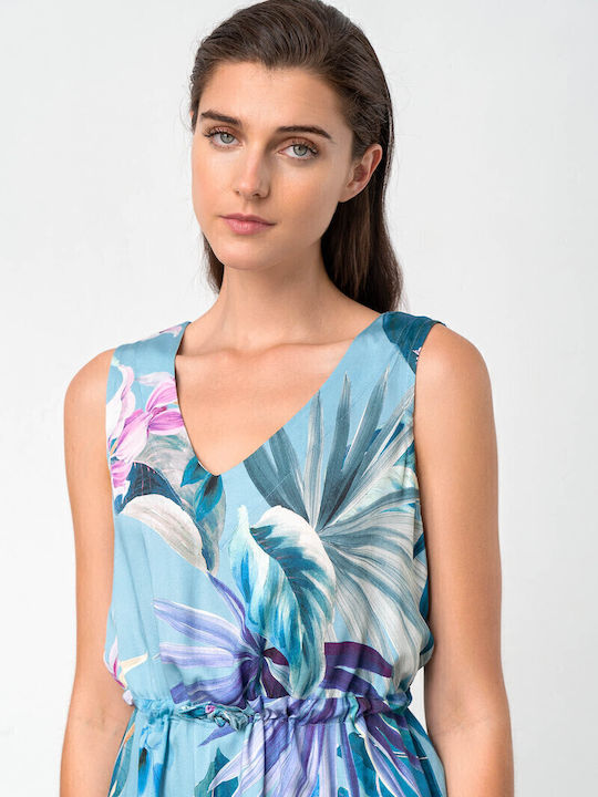 Summer Midi Dress Blue Maui