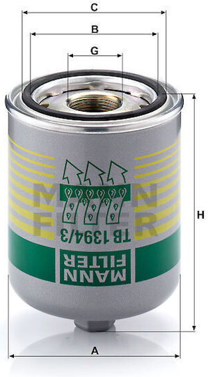 Mann Filter Φίλτρο Λαδιού Αυτοκινήτου για Scania