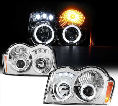 Sonar Front Lights Angel Eyes Led for Jeep Grand Cherokee 2005-2008 2pcs