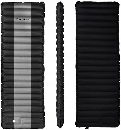 Trizand Inflatable Sleeping Mattress Single with Integrated Pump 190x60x12 cm