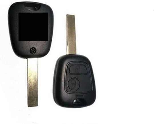 Κέλυφος Κλειδιού Αυτοκινήτου με Λάμα για Citroen με 2 Κουμπιά
