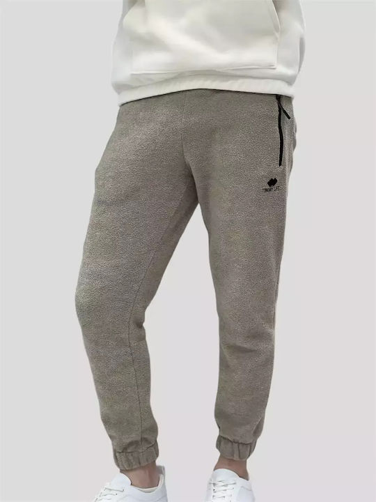 Tommy Life Set de pantaloni de trening din fleece ecru Tommy Life