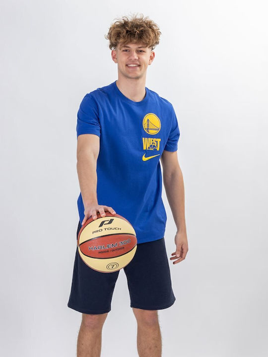 NBA Golden State Warriors Essentials Rush Tricou sport Albastru