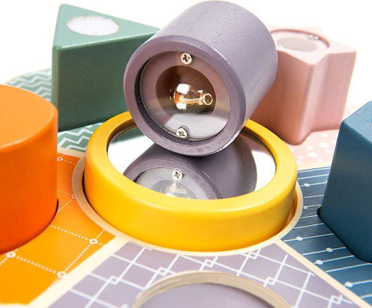 Smyk Играчка за сортиране на форми Discovery Blocks от дърво за 12++ месеца