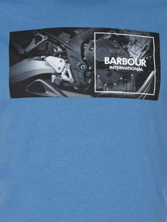 Barbour Fairing Herren T-Shirt Kurzarm Blau