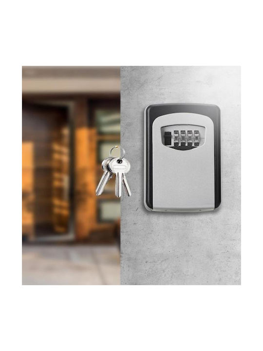 Next Wall-mounted Combination Key Holder Plastic with Combination Dial 9.5x3.5x10.5cm