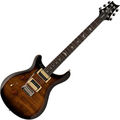 PRS Guitars SE Custom 24 2021 Ηλεκτρική Κιθάρα για Αριστερόχειρες 6 Χορδών με Ταστιέρα Rosewood και Σχήμα Double Cut Black Gold Sunburst