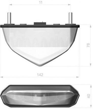 Barracuda Lumina din spate Motocicletă LED 1buc