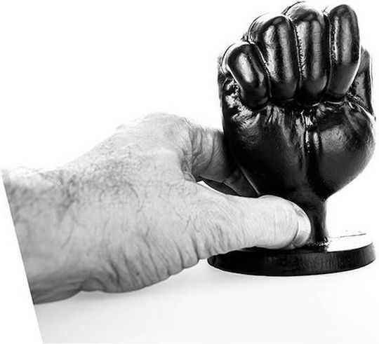 All Black Fist Πρωκτικό Dildo Black 13cm