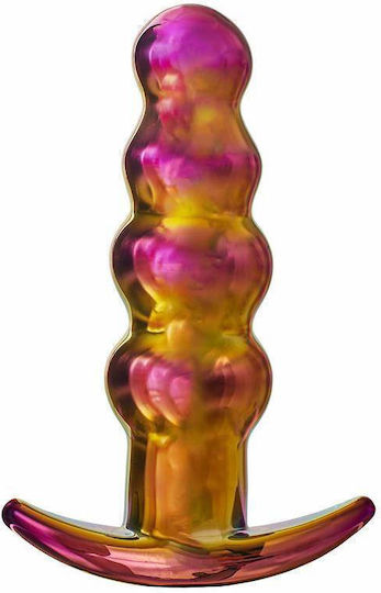 Dream Toys Glamour Glass Beaded Anal Beads with Wireless Functionality and Vibration