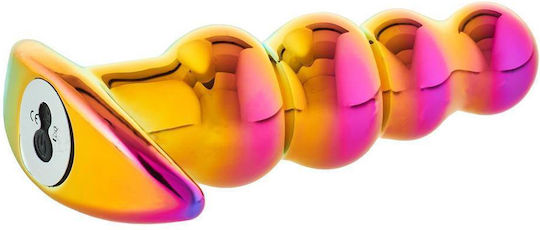 Dream Toys Glamour Glass Beaded Anal Beads with Wireless Functionality and Vibration
