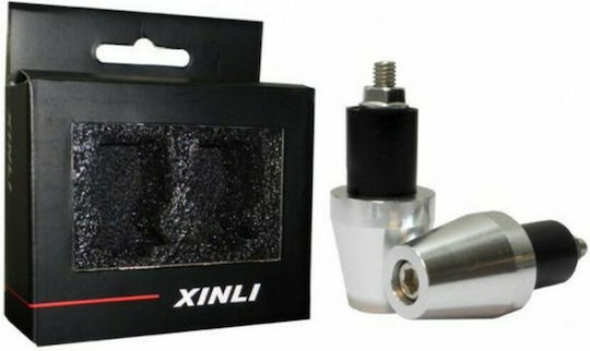 Xinli Motorcycle Handlebar Counterweights XL-334 in Silver Colour