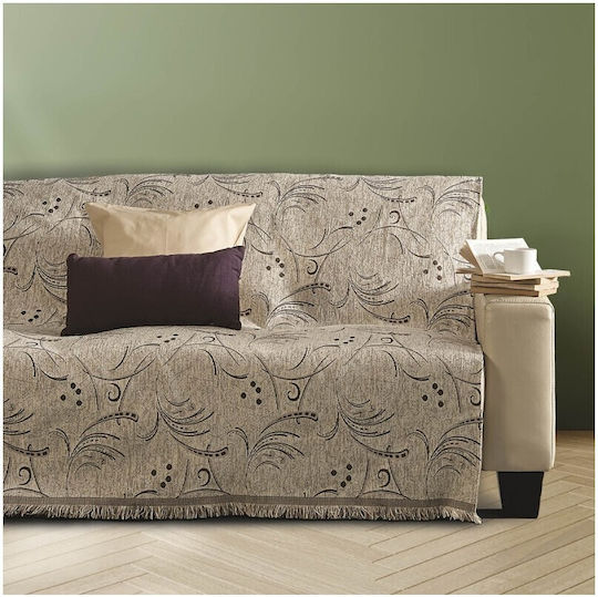 SB Home Essential Τριθέσιου Καναπέ Π180xΜ300cm Εκρού