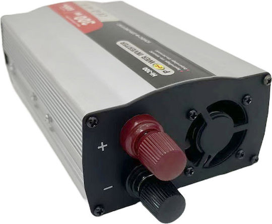Auto Gs Inverter Αυτοκινήτου 300W για Μετατροπή 12V DC σε 230V AC