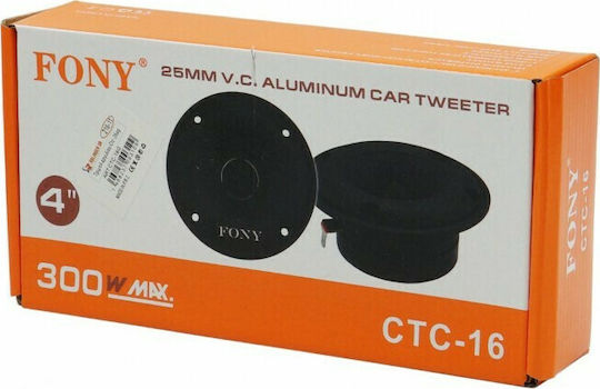 PerVoi Σετ Tweeter Αυτοκινήτου Στρογγυλά 300W 4''