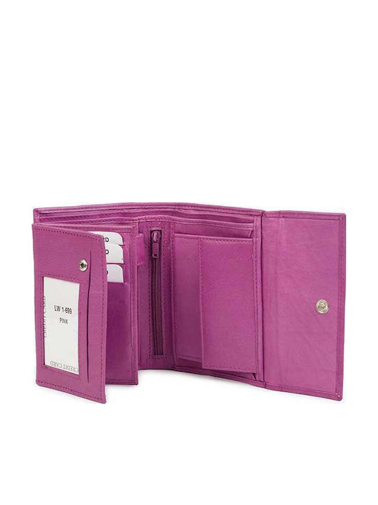 AN-1-699 Klein Leder Damen Geldbörse Klassisch Rosa