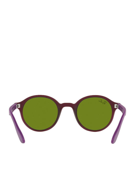 Ray Ban Στρογγυλά Παιδικά Γυαλιά Ηλίου Ροζ για 4-6 Ετών
