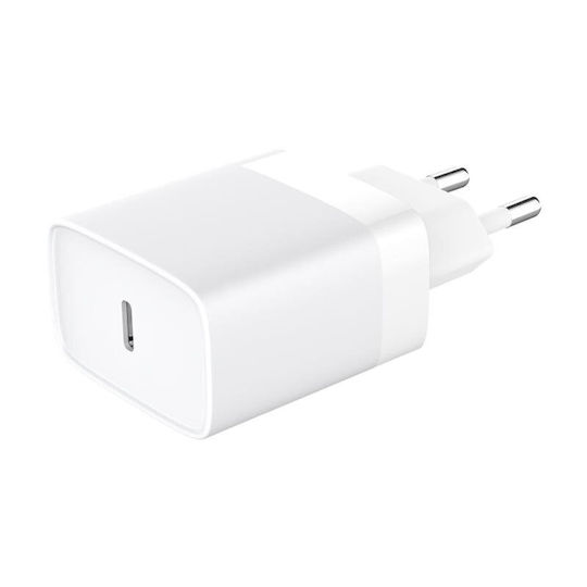 iNOS Charger Without Cable with USB-C Port 20W Power Delivery / Quick Charge 3.0 Whites (TR349)