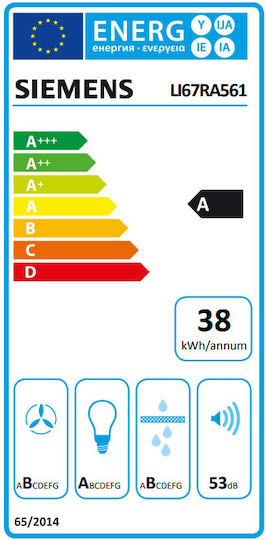 Siemens Iq500 Glisantă Hotă 59.8cm Inox
