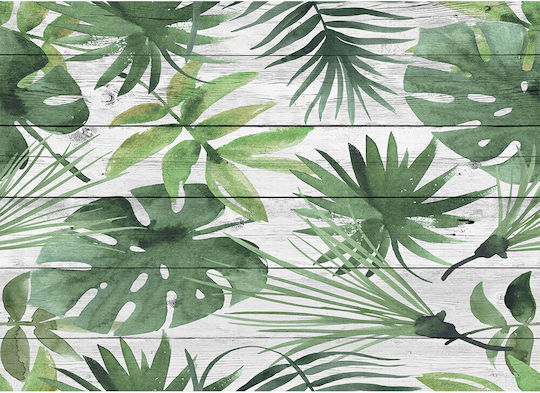 3D Стенен Панел Лепенка Tropical Wood Зелен 65x47x0.05см