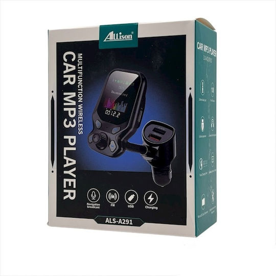 Allison FM Transmitter Αυτοκινήτου με Bluetooth / USB