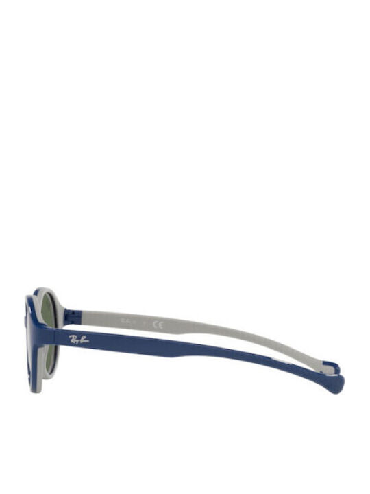 Ray Ban Στρογγυλά Παιδικά Γυαλιά Ηλίου Μπλε για 1-3 Ετών