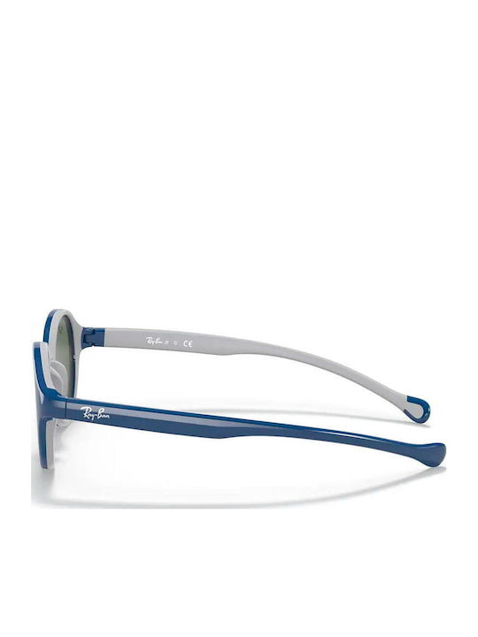 Ray Ban Στρογγυλά Παιδικά Γυαλιά Ηλίου Μπλε για 1-3 Ετών