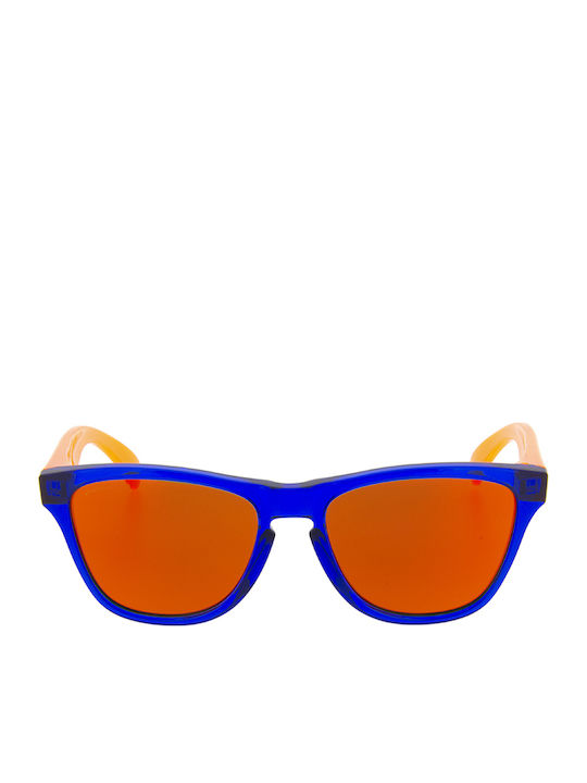 Oakley Frogskins Square Kids Sunglasses With Polarized Blue Lens
