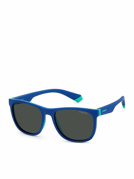Polaroid Square Kids Sunglasses with Polarized Blue Lens for 7-11 Years