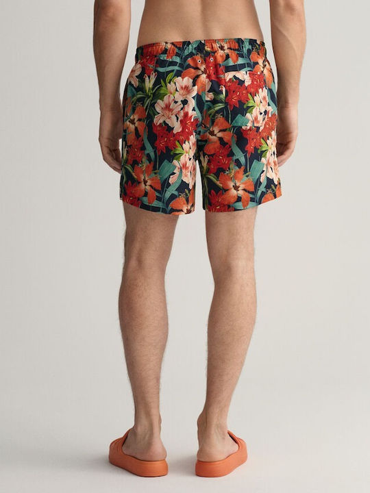 Gant Men's Swimwear Floral Shorts Navy Blue